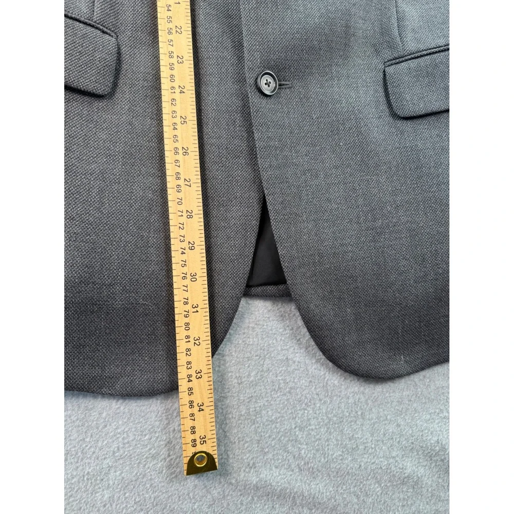 Jos. A. Bank Travelers Collection Grey 100% Wool Blazer Sport Coat 44R 01110
